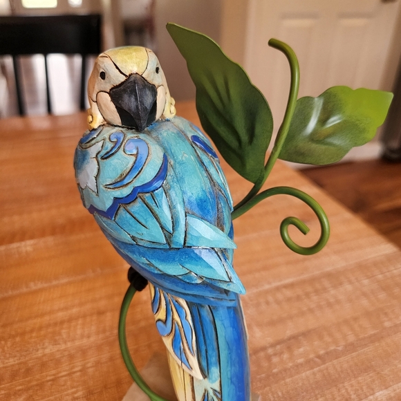 Jim Shore Parrot Pretty Bird 2007 Retired #4009249 Heartwood Creek 8" Tall - Picture 2 of 11
